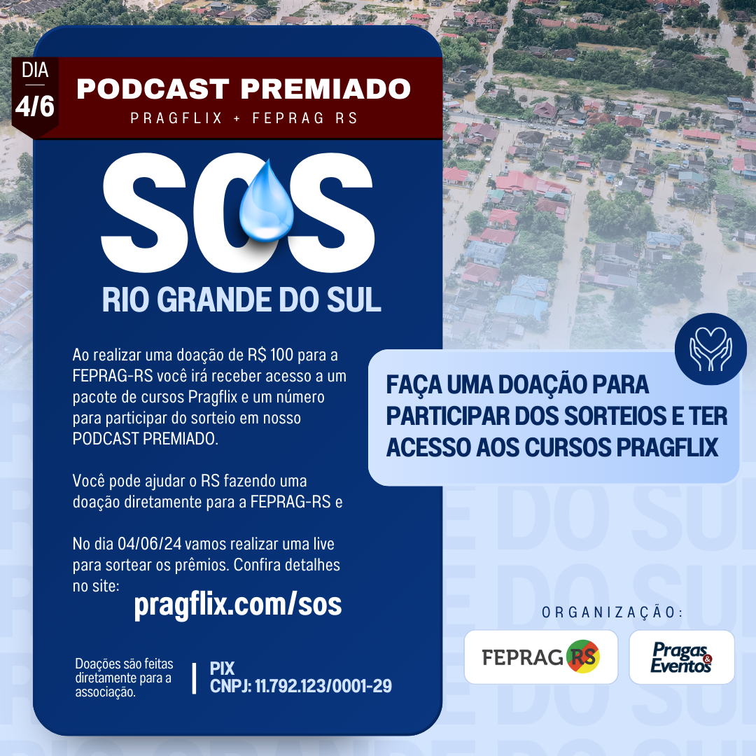 Campanha Solidaria SOS Rio Grande Do Sul Moderno Azul E Branco Post Para Instagram - Pragflix